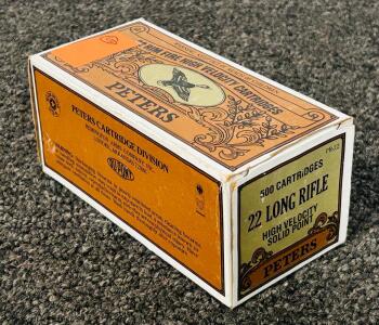 (500) Rnds. 22 Long Rifle Peter's Brick High Velocity Solid Point