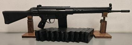 Federal Arms Corp. FA91 .308 Semi-Automatic Rifle, 18" Barrel, TEN EXTRA MAGAZINES! SN: 009712