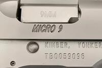 Kimber Micro 9 Semi-Automatic Pistol, 9mm, Serial TB0059096 - 9