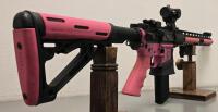 Tennessee Arms AR-15 Semi-Automatic Rifle, Pink/Black, Primary Arms Optic - 2
