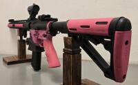 Tennessee Arms AR-15 Semi-Automatic Rifle, Pink/Black, Primary Arms Optic - 5