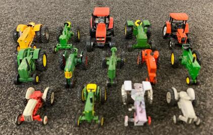 (14) Collectible Miniature Tractors Including John Deere, International, Ford And More