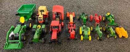 (14) Collectible Miniature Tractors Including John Deere, International, Case, And More