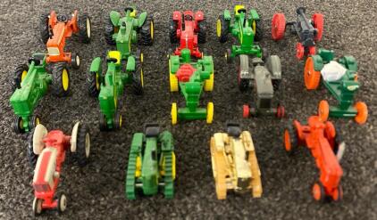 (14) Collectible Miniature Tractors, Including John Deere, Case, Ford, Farmall And More