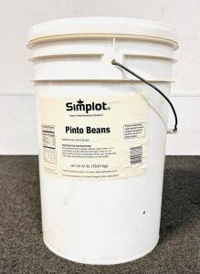 41 Lb Sealed Survival Tub Of Pinto Beans