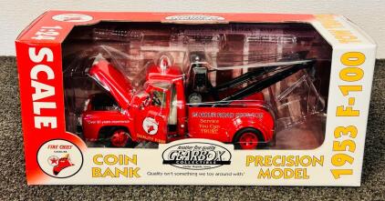Gearbox Collectible Coin bank Precision Model 1953 F-100 Tow Truck 1:24 Scale