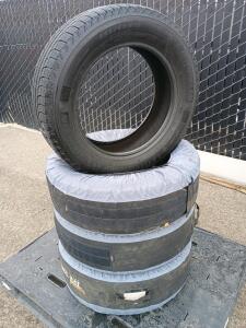 [4] Michelin Latitude X-Ice 245/60 R18 Snow Tires With Tire Covers. Like New Condition