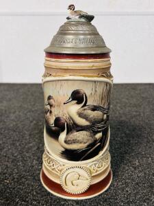 Collectible Ducks Unlimited Beer Stein- "Pintail-Trio" By Rob Leslie No. 2135
