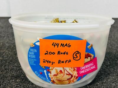 (200) Rnds Of 44 Mag 240 Gr. RNFP