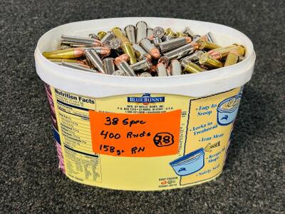 (400) Rnds .38 Spec. 158 Gr. RN