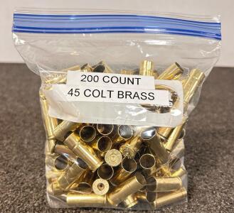 (200) Count Mixed .45 Colt Brass Casings