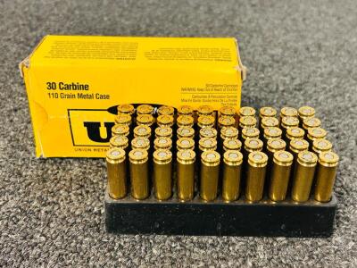 (50) Rnds Of Remington UMC 30 Carbine 110 Gr.