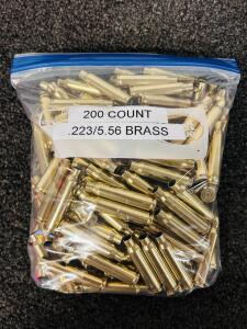 (200) Count .223/5.56 Brass Casings
