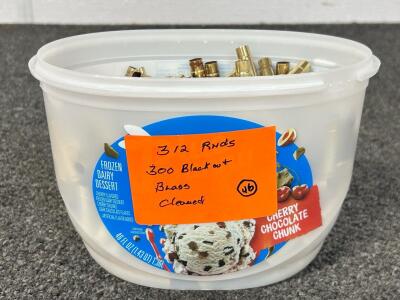 (312) Count 300 BLK Out Cleaned Brass
