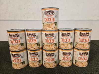 (11) 1 Lb Cans Of Fully Cooked Chicken