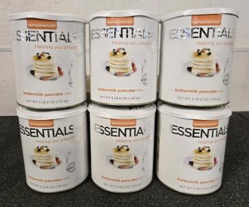 (6) 3 LB Cans Of Buttermilk Pancake mix