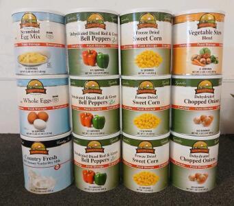 Survival Foods - Assorted - 12 Units - #10 Cans