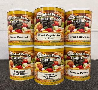 Survival Food - 6 Cans Assorted - #10 Can