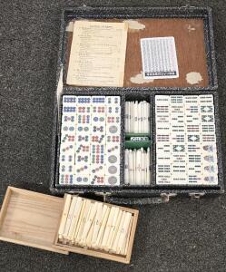 Mahjong And Counting Sticks Game Case, Extra Set Of Counting Sticks