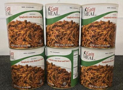 Survival Food- (6) Cans Or Spaghetti With Meat And Sauce