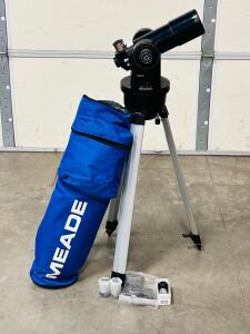 Meade Telescope with Bag and Extras