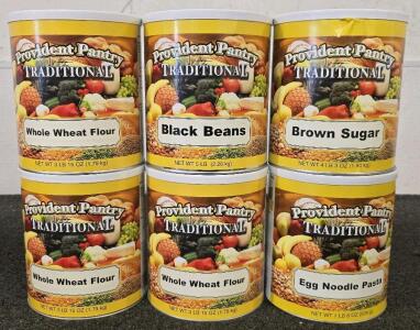 Survival Food- (3) Whole Wheat Flour, Black Beans, Brown Sugar, Egg Noodle Pasta