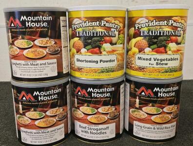 Survival Food- (6) Sealed #10 Cans