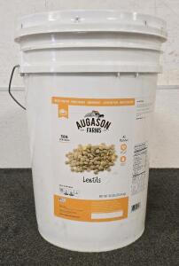Survival Food, Lentils, Augason Farms 40lbs Sealed Bucket