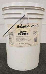 Survival Food, 25lbs Elbow Macaroni, Sealed