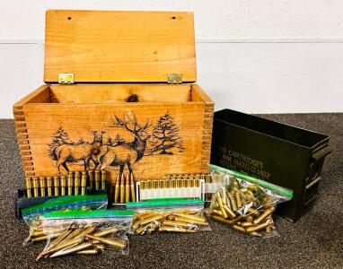Wooden Crate With Mixed Ammo and Metal Ammo Box (Ammo: Unkown Quantity)
