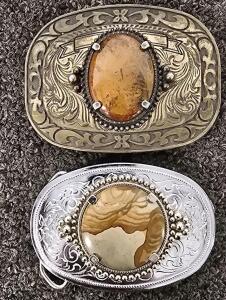 (2) Classic Style Belt Buckles