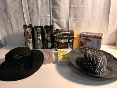 KitchenAid FGA Food Grinder Stand Mixer Attachment, Includes Plates and Stomper And Two Hats