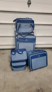 5 Piece Samsonite Suitcases Set