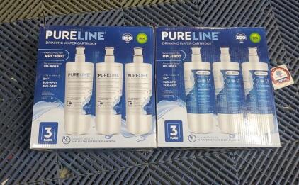 (2) 3-pack of PURELINE Drinking Water Cartridges Pl-1800