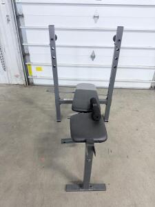 Adjustable Metal Frame Weight Bench with Foam Cushion