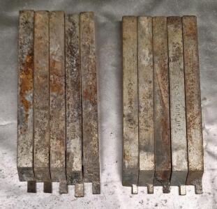 Lot Of (10) Carbide Tipped Tooling Bits
