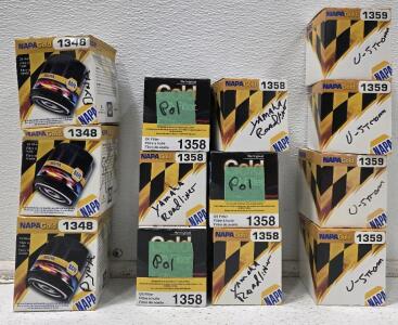 NAPA Gold Oil Filters, Part Numbers 1348, 1358, 1359 for Yamaha, V-Strom, Ninja