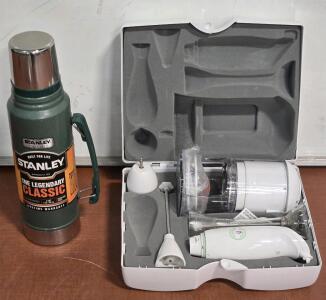 Vintage Susan Somers Su-Chef Electric Kit hen Prep Tool Set & New Stanley Legendary Classic Vacuum Bottle - 35.2oz