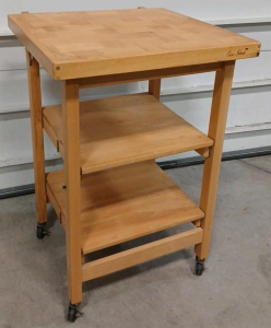 Oasis Island Folding Kitchen Island W/ Wheels -25"L x26"W x36"H