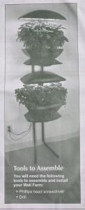 Aerogrow AeroGarden Wall Farm (Lights NOT Included)