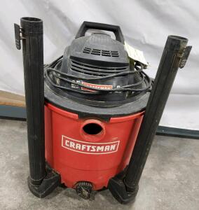 (1) Craftsman 16-gallon HP wet/dry Vacuum W/ Accessories