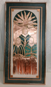 Copper Relief Sculpture By Glenn Hinz -Vertically 20"L x40"H