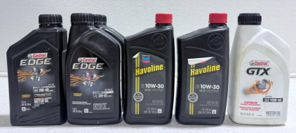 Castrol EDGE SAE 0W-40, GTX 10W-40, Chevron Havoline 10W-30 Motor Oil