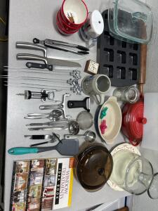 A mix of general cooking tools and more.