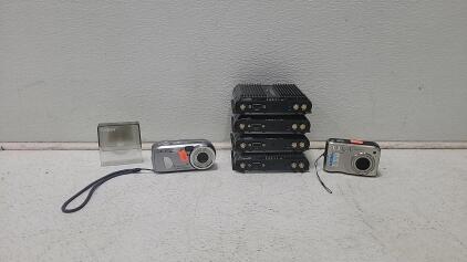 Sony Cyber-shot & HP Photosmart 5.1MP Cameras, (4) Cradlepoint MBR1200 Router