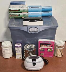 Cody CD-2800 Mini Ultrasonic Cleaner & Assorted Beaty Supplies