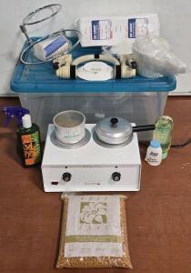 Equipro Duo-Pil Standard Double Wax Heater w/ Wax & Accessories