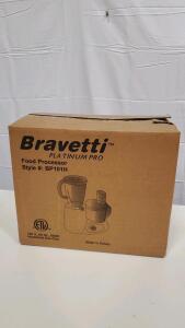 Bravetti BP101H Food Processor, 800W, 120V, Made in Turkey