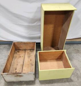 (3) Assorted Wooden Storage Boxes