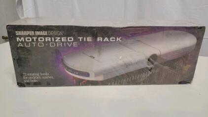 Sharper Image Auto-Drive Motorized Tie Rack, 72 Hooks, Battery Powered